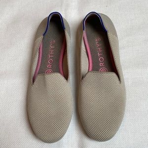 Rothy's Tan and Pink Flats